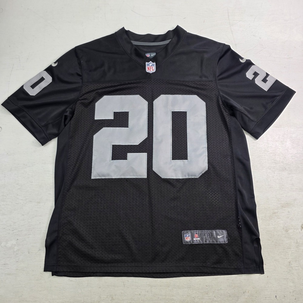 Nike Oakland Raiders McFadden #20 Sewn Jersey Men's Size 40 M Black On Field VG